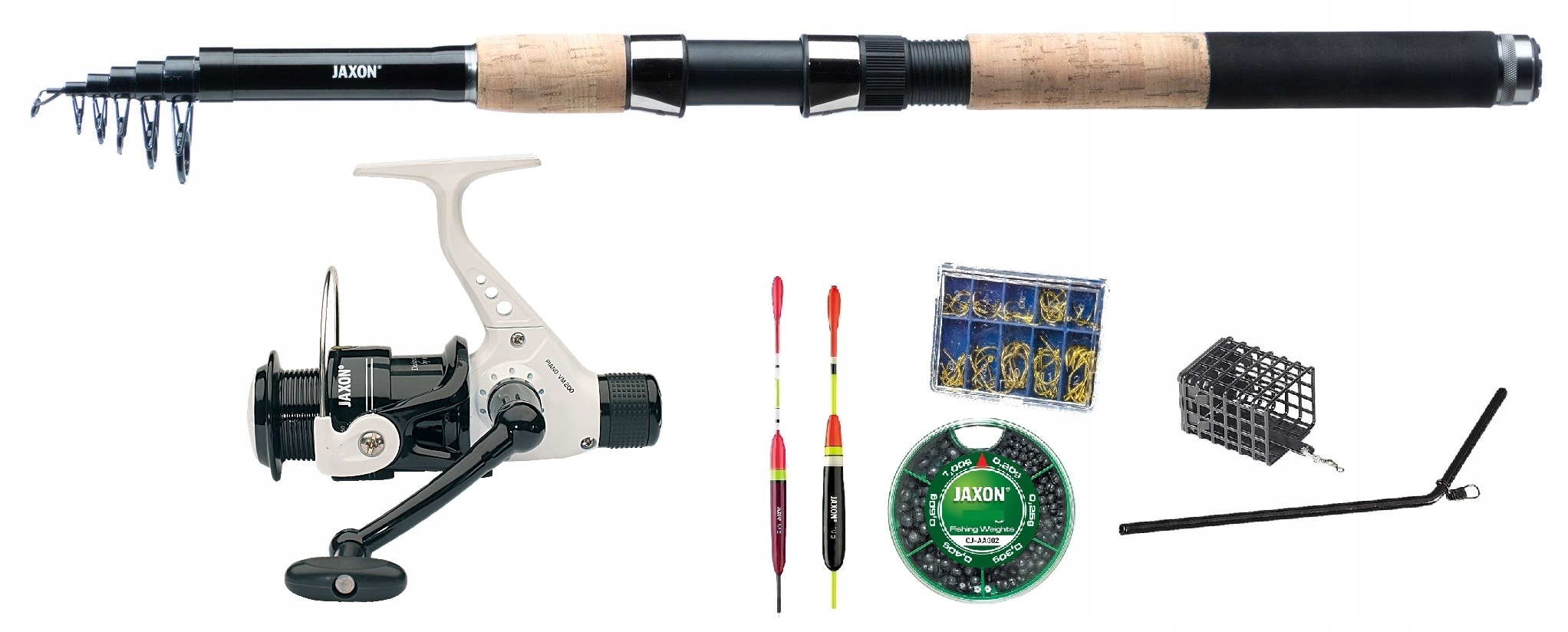 Zestaw Spławikowy Gruntowy Wędka Kołowrotek Jaxon