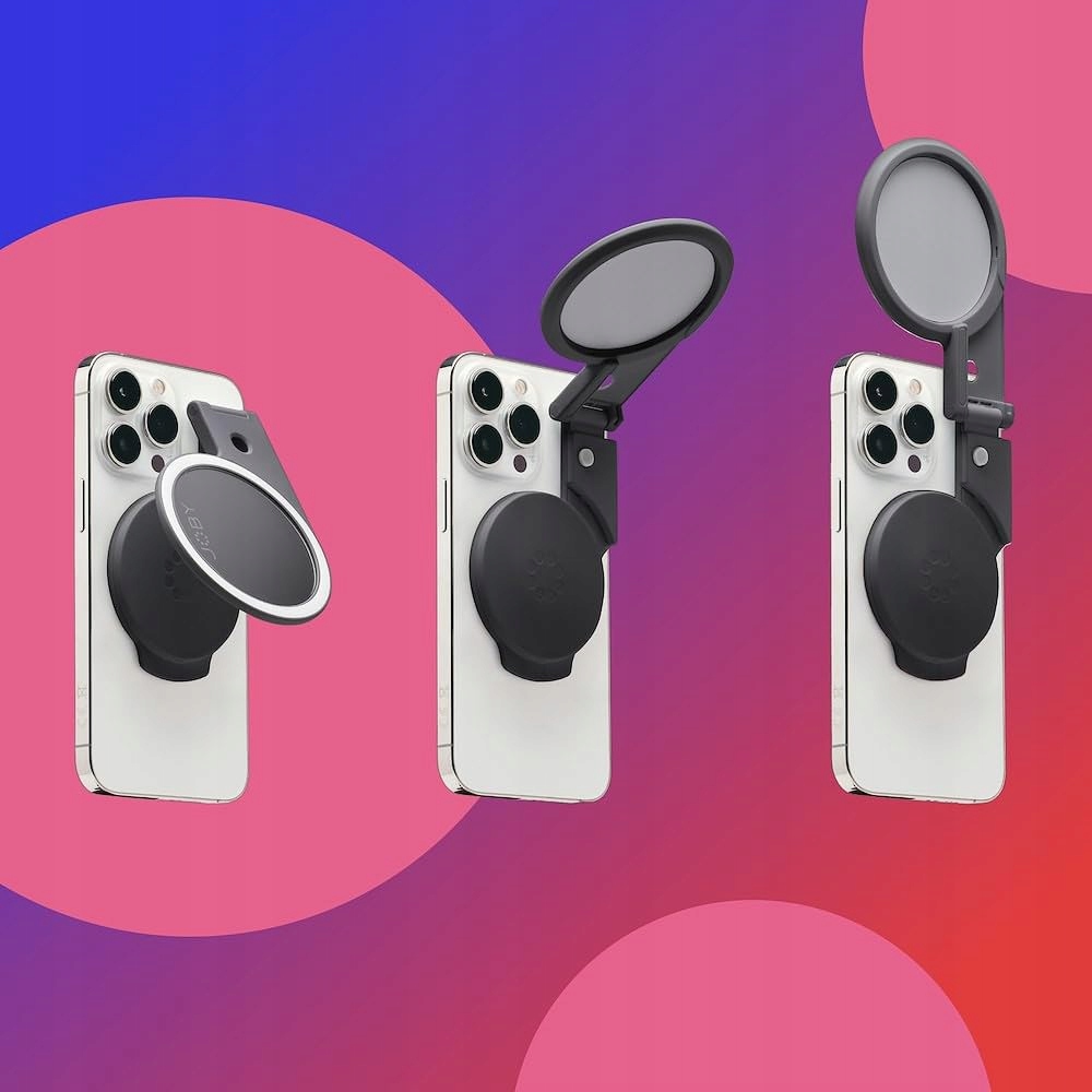 JOBY Beamo Magnetyczne Ringlicht LED Do iPhone i Smartfonów Szare — miniatura 6