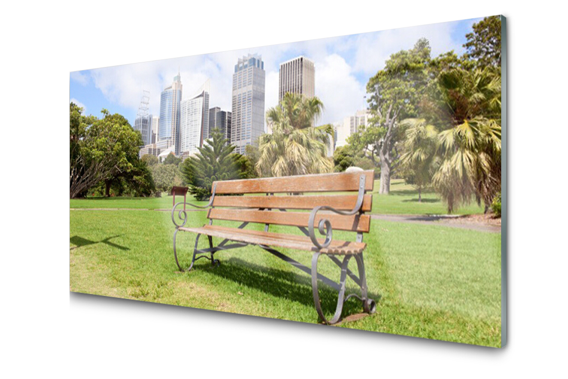

Panel szklany ścienny Wieżowce Park 120x60 + Klej