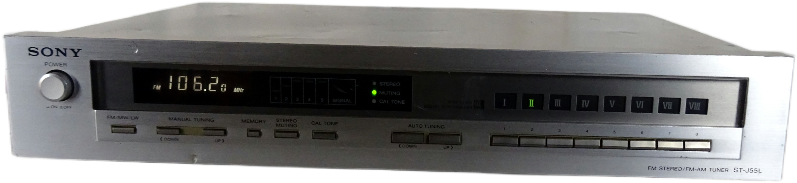 Tuner FM Stereo FM-AM SONY ST-J55L FM, MW, LW Vintage Japan