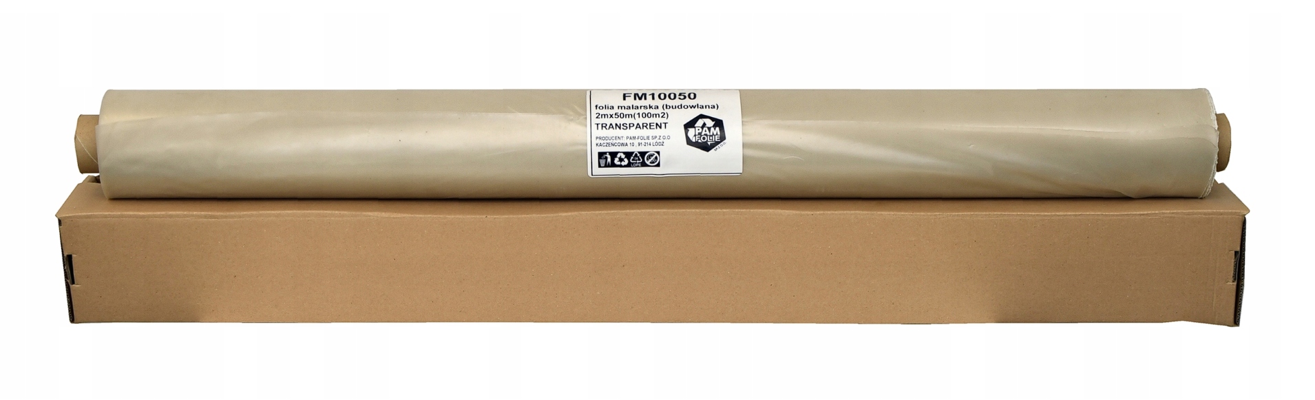 Folia budowlana malarska gruba mocna na rolce Kod producenta FM150100CZARNA