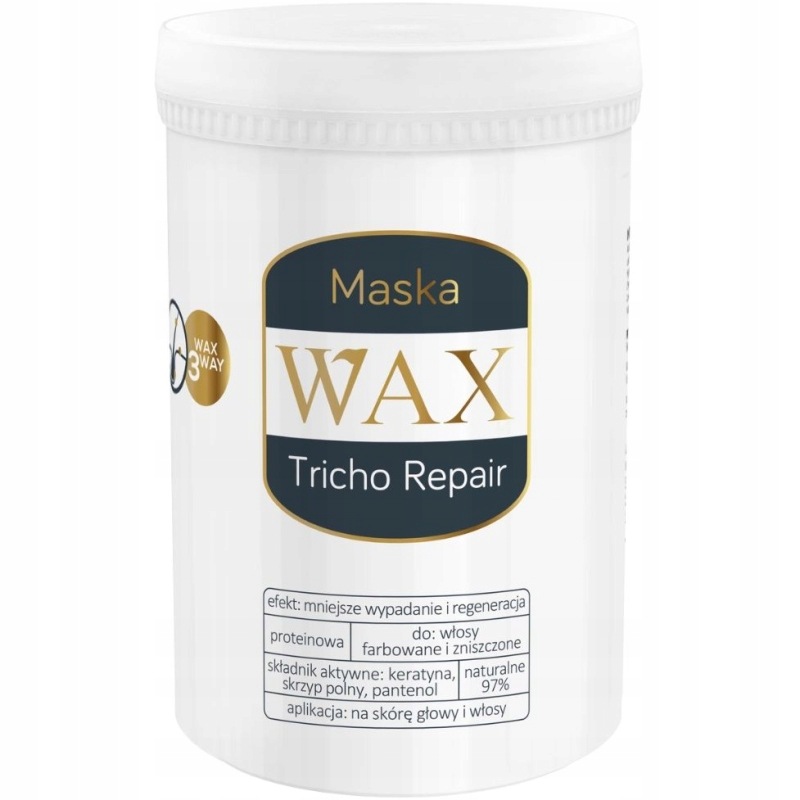 Wax Tricho Repair Maska regenerująca i przeciw wypadaniu włosów, 480 ml