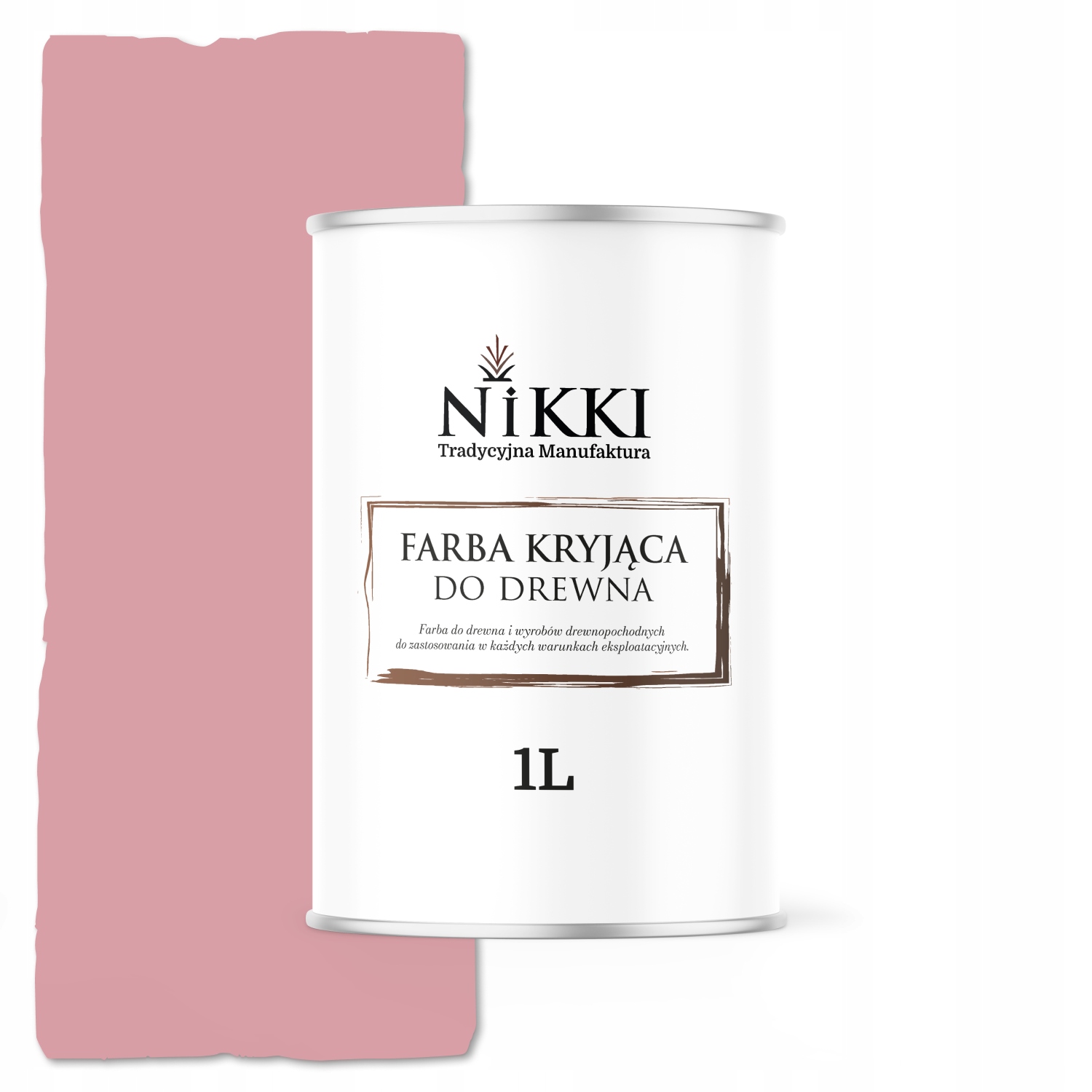 Farba Do Drewna Kryjąca Drzwi Renowacji Różowy Jasny RAL3015 Mat 1L