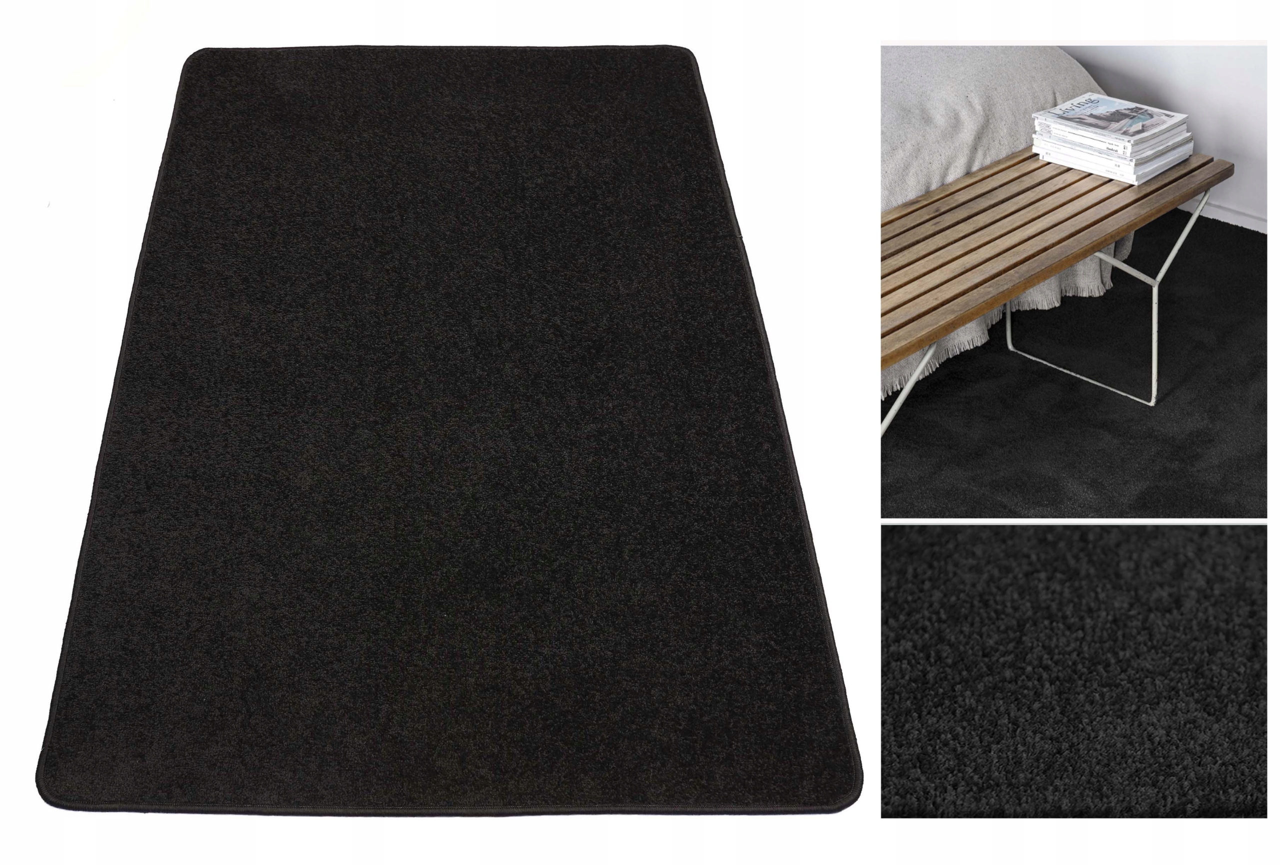 Koberec Dynasty 150x350 cm Modní Koberec Černý Do Obývacího Pokoje