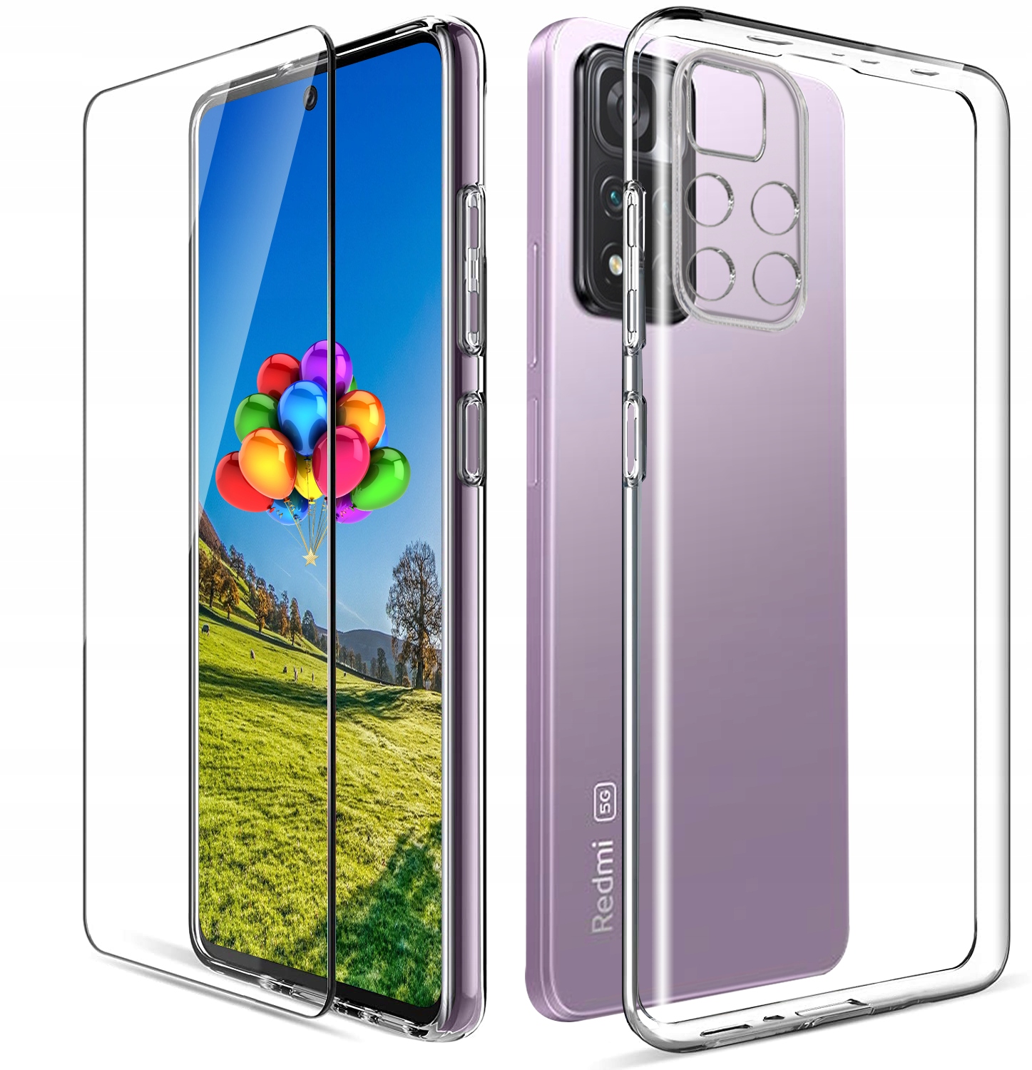 

Etui Silicone Case Szkło do Xiaomi Note 11 Pro 5G