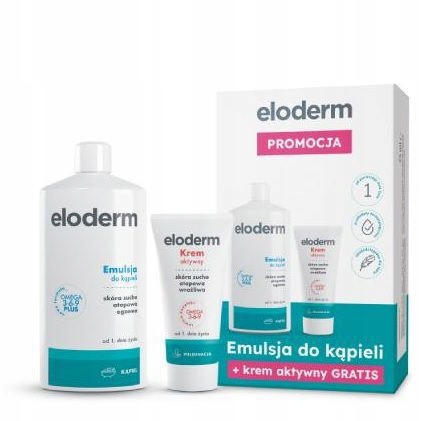 

Eloderm Zestaw Emulsja do kąpieli 400 ml+Krem 75