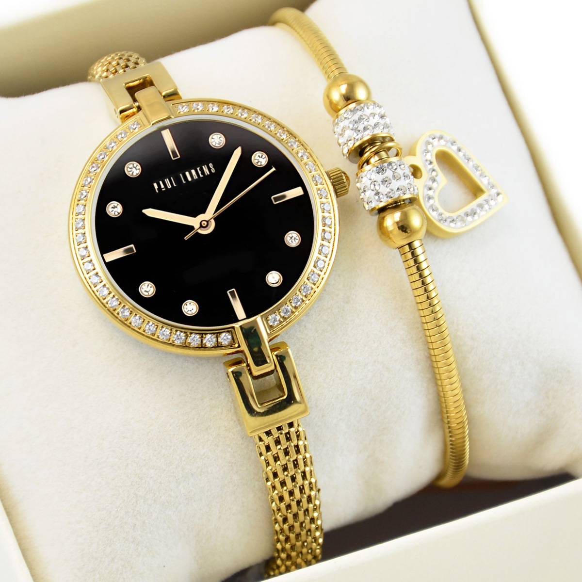 Dámská sada: hodinky Paul Lorens Ambera náramek Dárek Sada