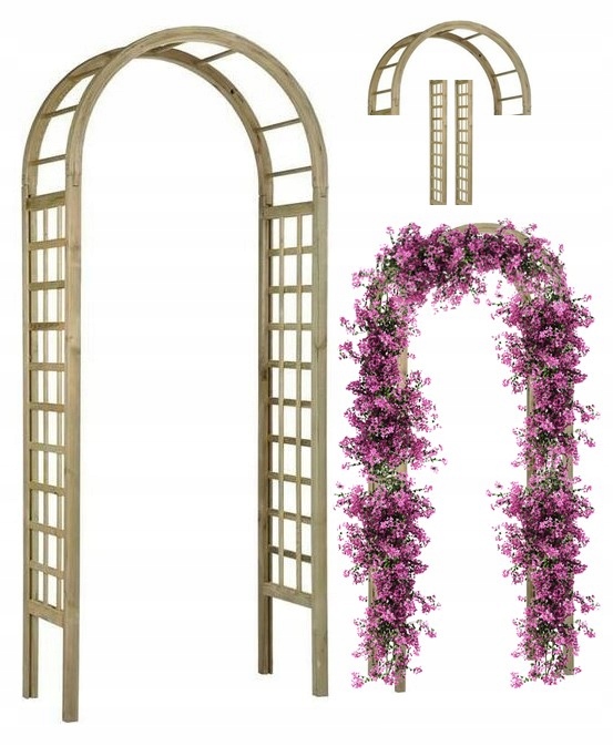 

Pergola Ogrodowa Drewniana Róża Przejście 90x220cm