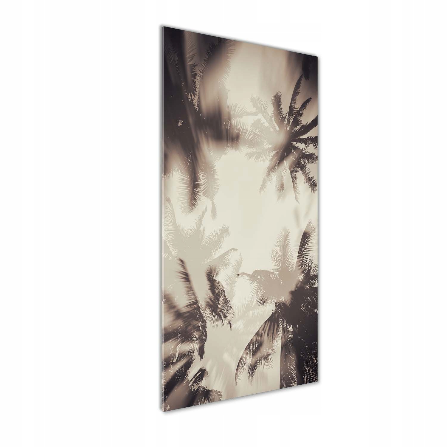 

Fotoobraz szklany na ścianę do salonu Palmy 50x125
