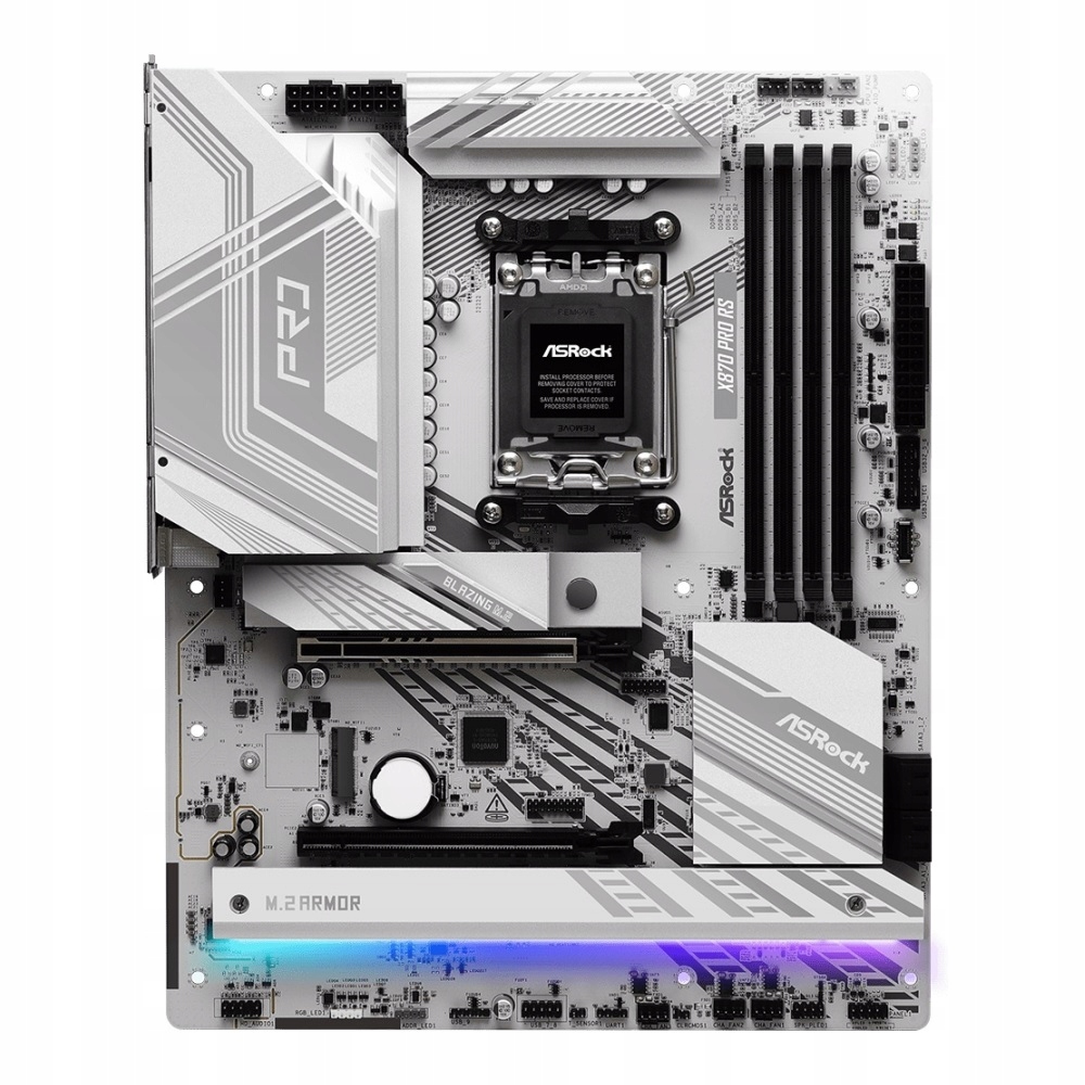 Płyta ASrock X870 Pro Rs Amd X870 DDR5 SATA3 M.2 USB4 PCIe5.0 AM5 Atx