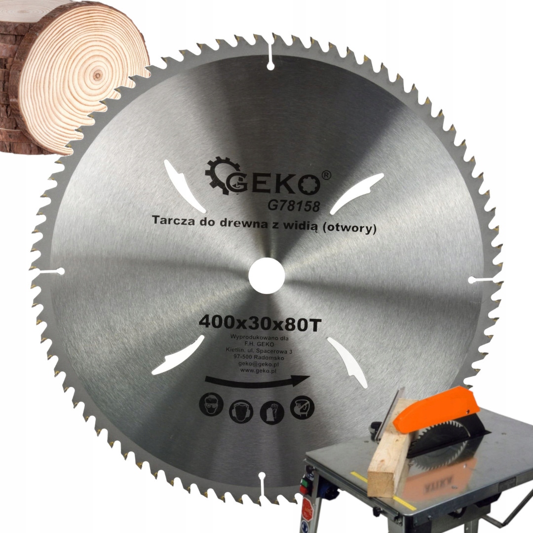 Vidlicová kotoučová pila na řezání dřeva 400x30x80T Karbid