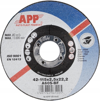 

App Sdcs Tarcza do cięcia metalu 115x2,5x22,23