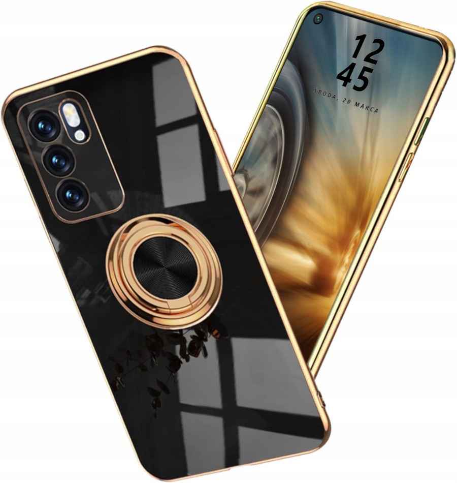 

Etui Ring Silicone Do Oppo Reno 6 5G Szkło