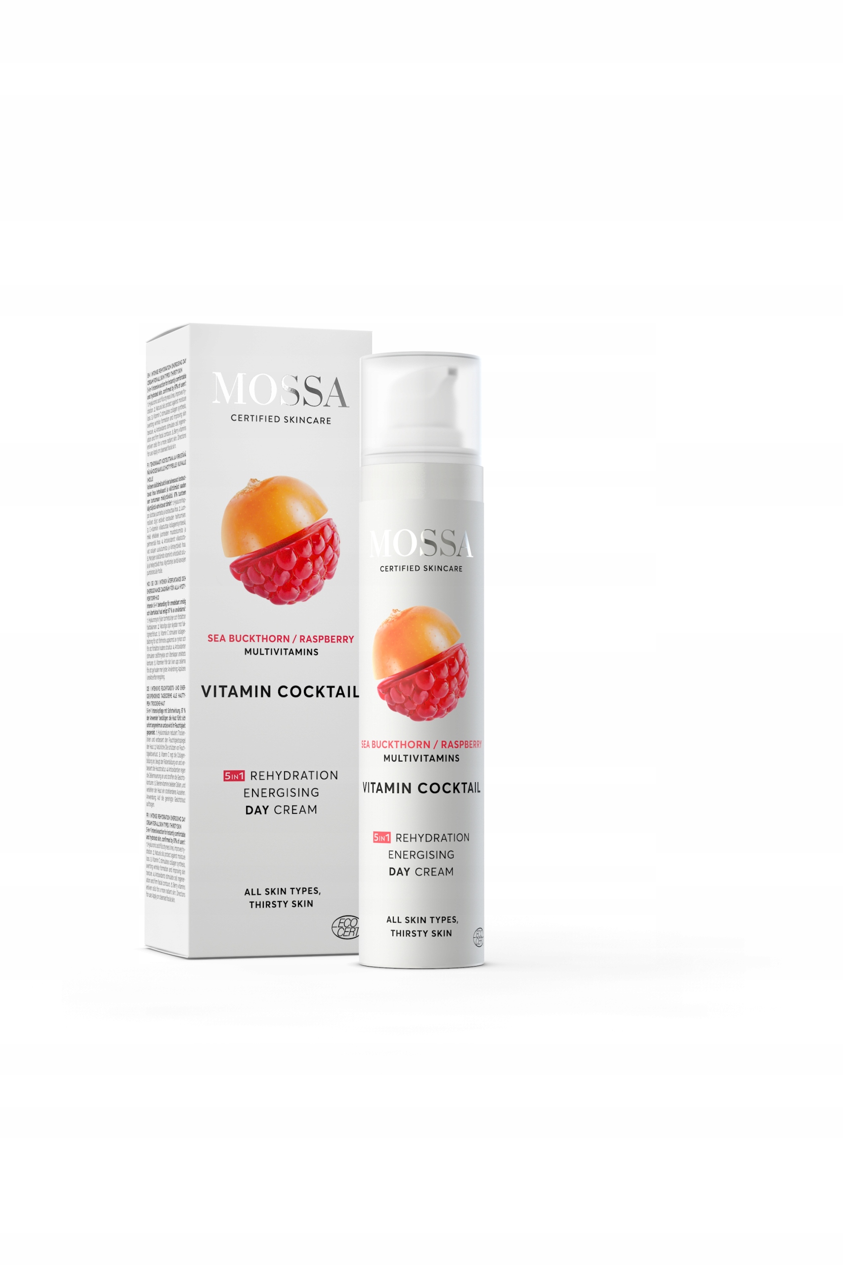 Multivitamínový denní krém s rakytníkem a malinou Mossa by Madara 50 ml