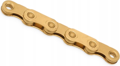 Kmc łańcuch X Flat TiN 126ogniw złoty