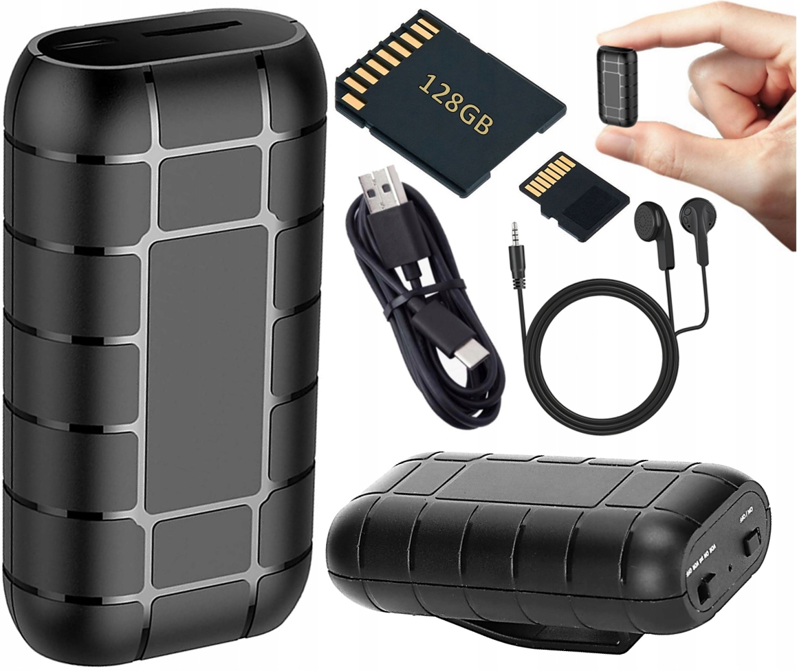 Nahrávání Zvuků Záznamník Řeči Hlasů Sada Špionážního Vybavení