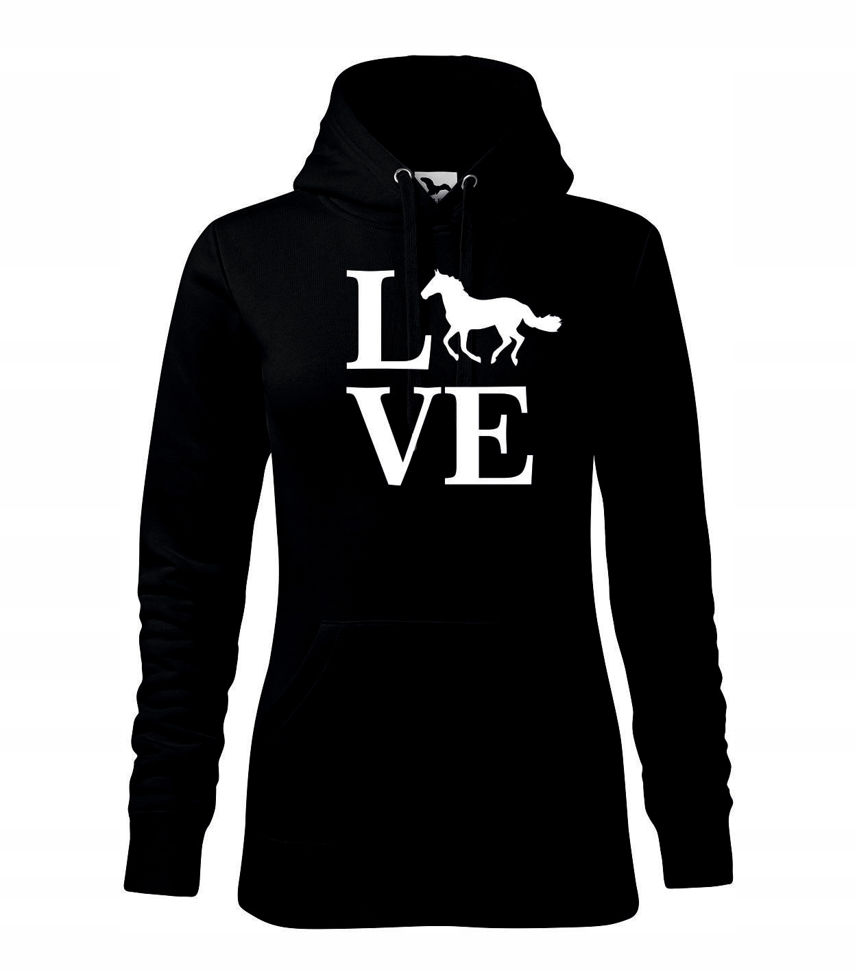 

Bluza z kapturem Love Konie Koń Horse damska