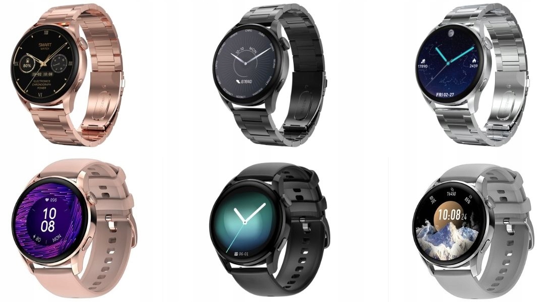 SMARTWATCH ZEGAREK ROZMOWY EKG 2 PASKI + GRATISY Materiał paska inny