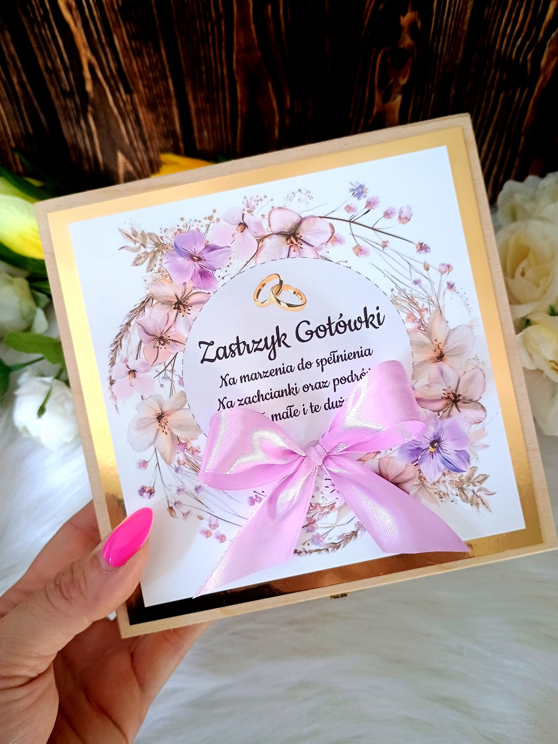 Zastrzyk gotówki na ślub * PREZENT * wesele 5 strzykawek Wysokość produktu 16 cm