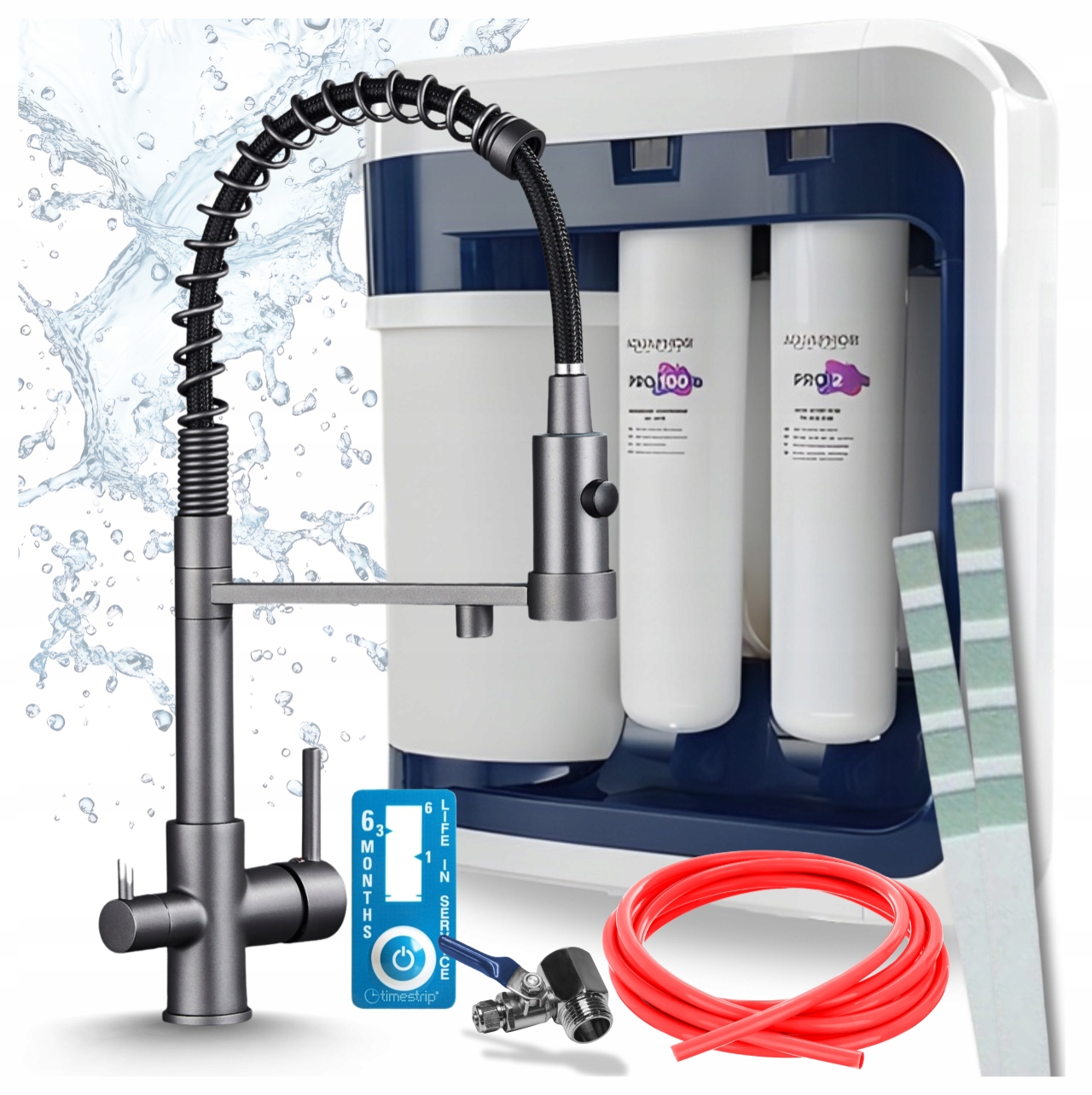 Flexibilná Kuchynská Batéria A Filter Reverznej Osmózy Aquaphor Ro 202S Pro