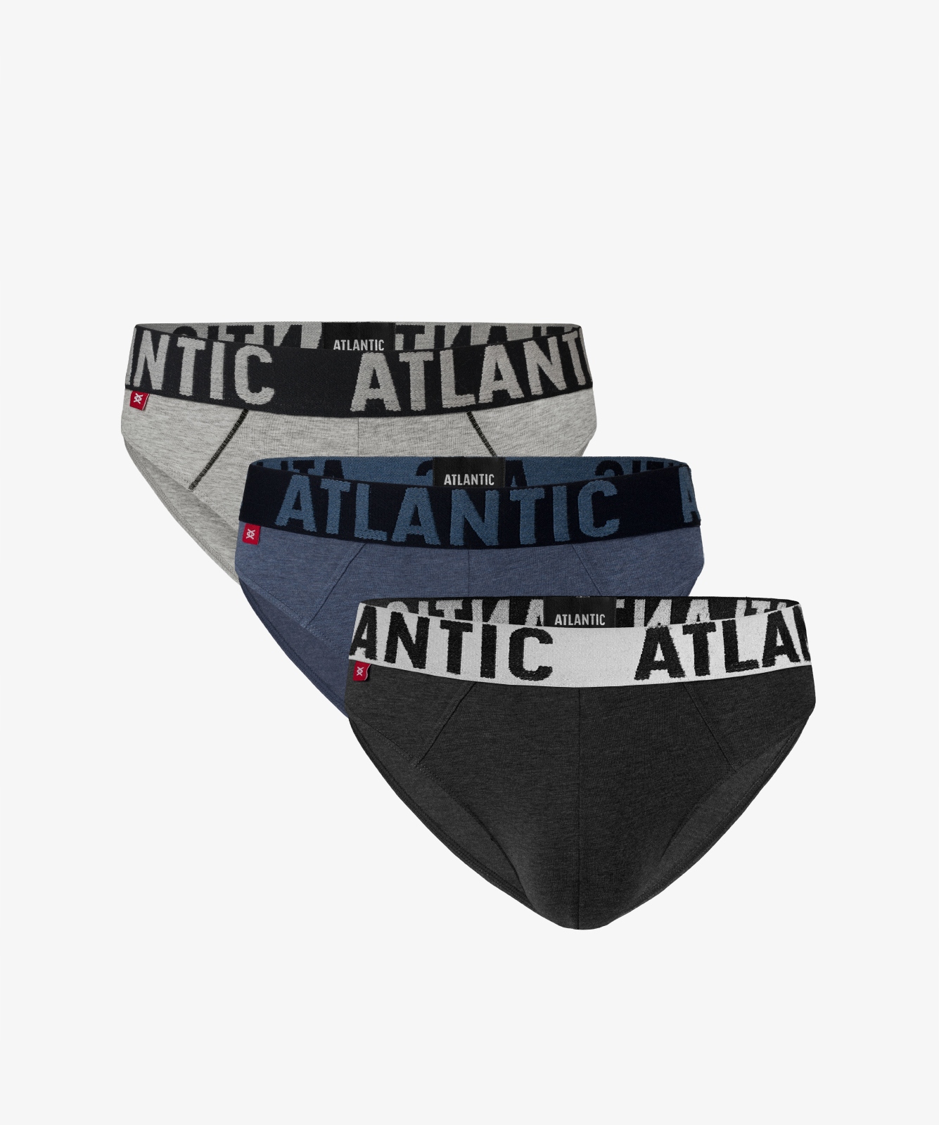 

3-PACK slipy majtki męskie bawełna Atlantic mix XL