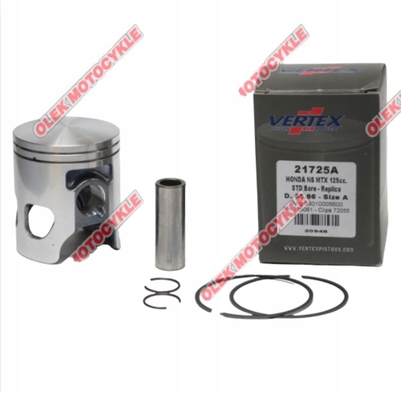 Vertex Piest Honda Mtx 125R, Ns 125 (56,00MM) (krúžky 53010005600 x 2 S)