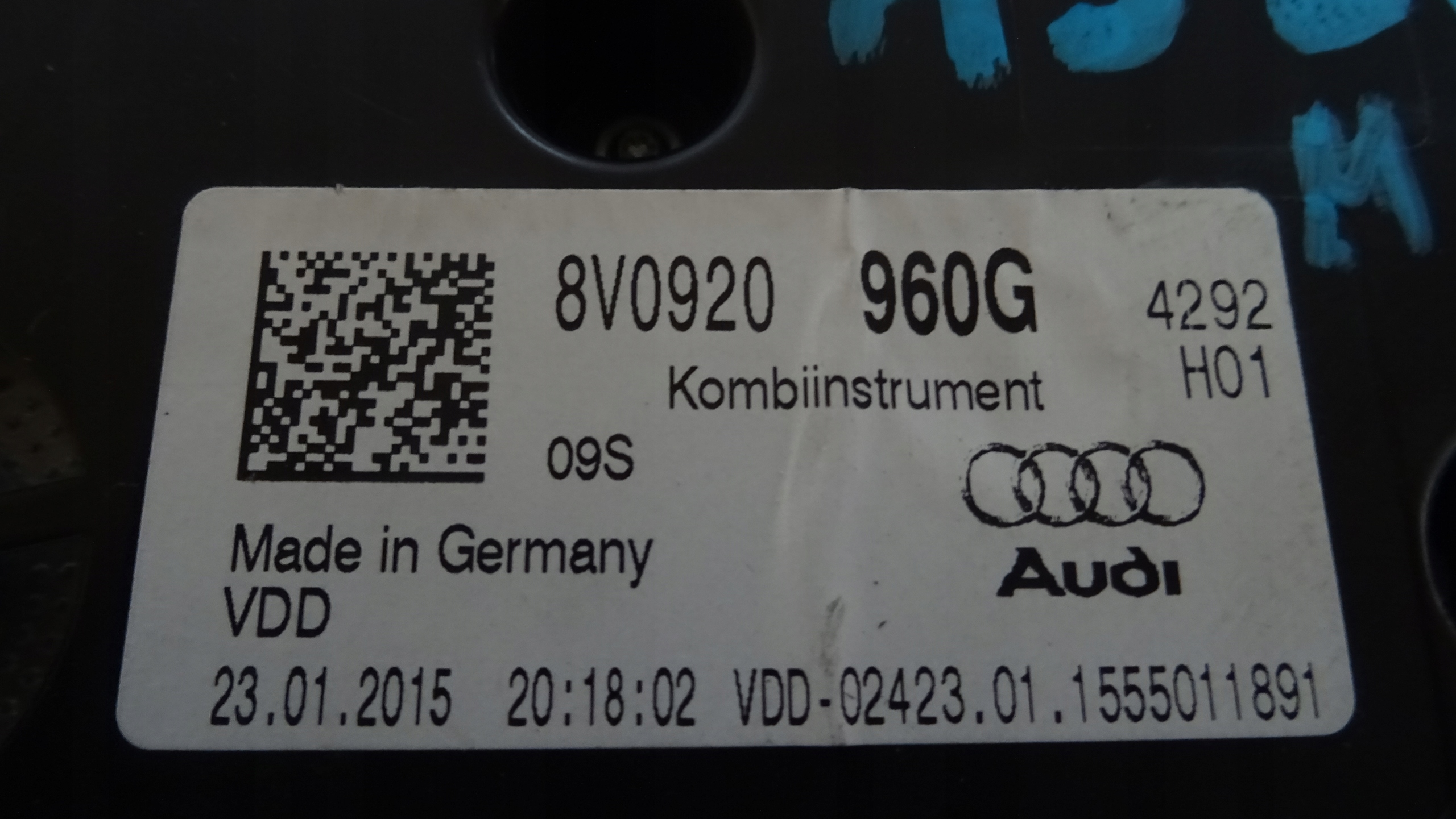 AUDI A3 8V dials dials 8V0920960G UK