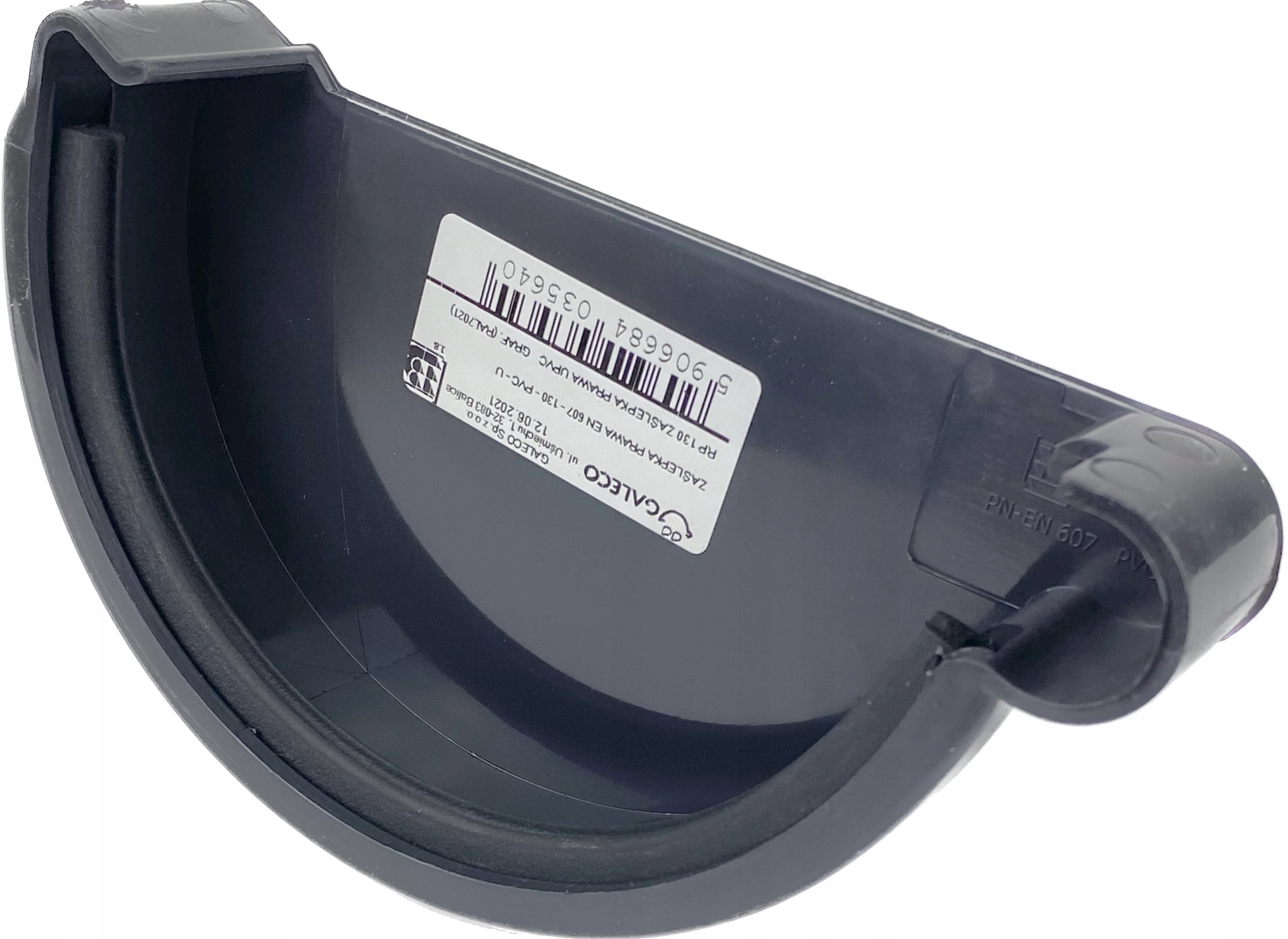 Galeco PVC Grafit 130mm zaślepka prawa