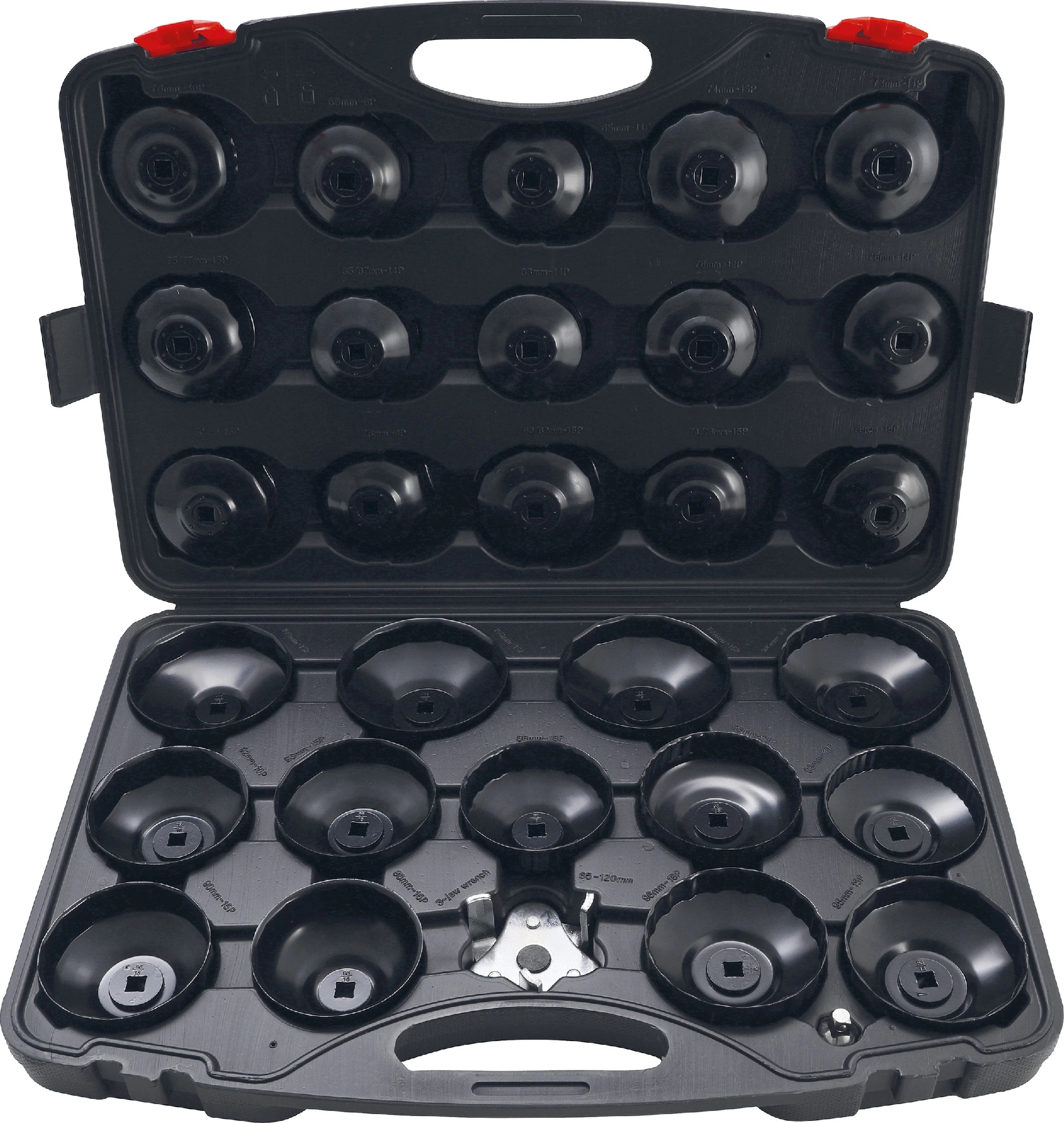 Bgs 9787, Sada kľúčov na olejové filtre 30dielna