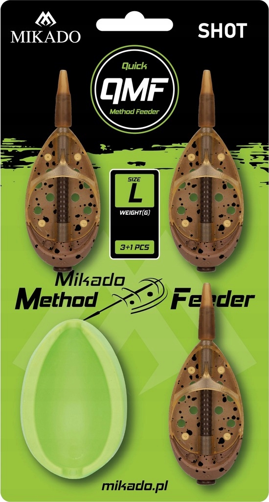 Komplet Mikado Method Feeder Shot Qmf L 3x40g