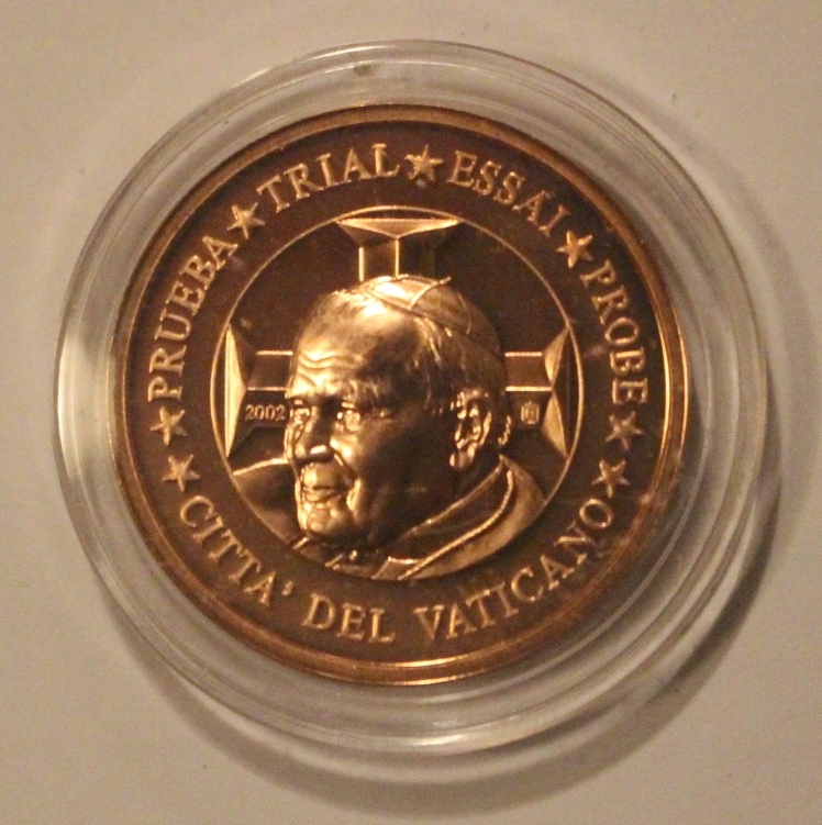 WATYKAN 2002 - 5 EURO CENT - CENTÓW JAN PAWEŁ II - SPECIMEN - PRÓBA RZADKA