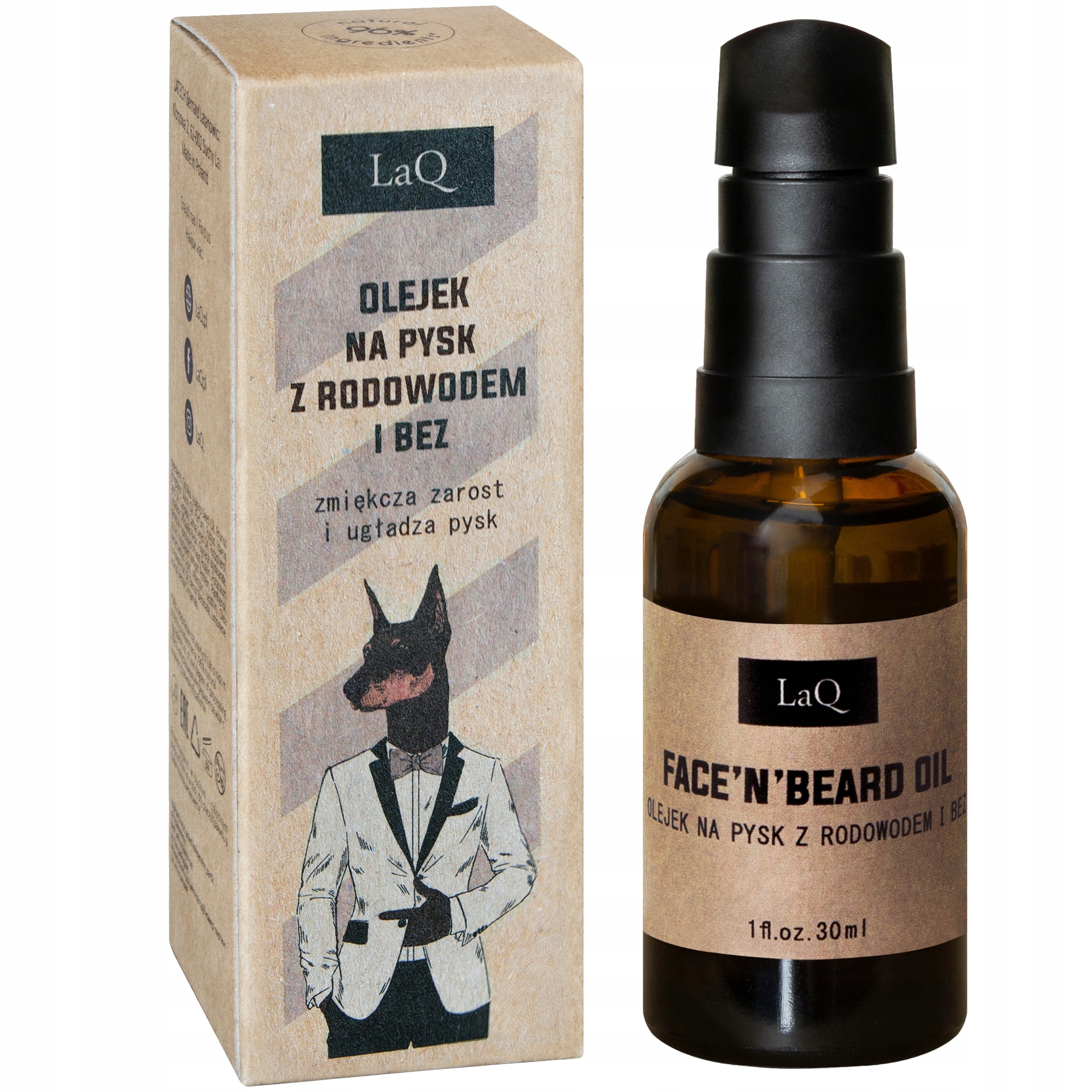 

Olejek do brody przed i po goleniu Doberman 30 ml