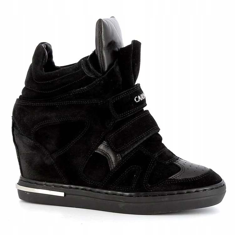 Carinii B5620 Sneakersy Botki Skóra Czarne 40