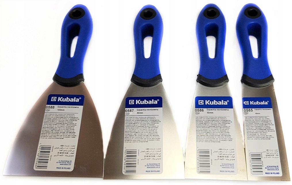 

Szpachle malarskie nierdzewne Zestaw 4 el Kubala
