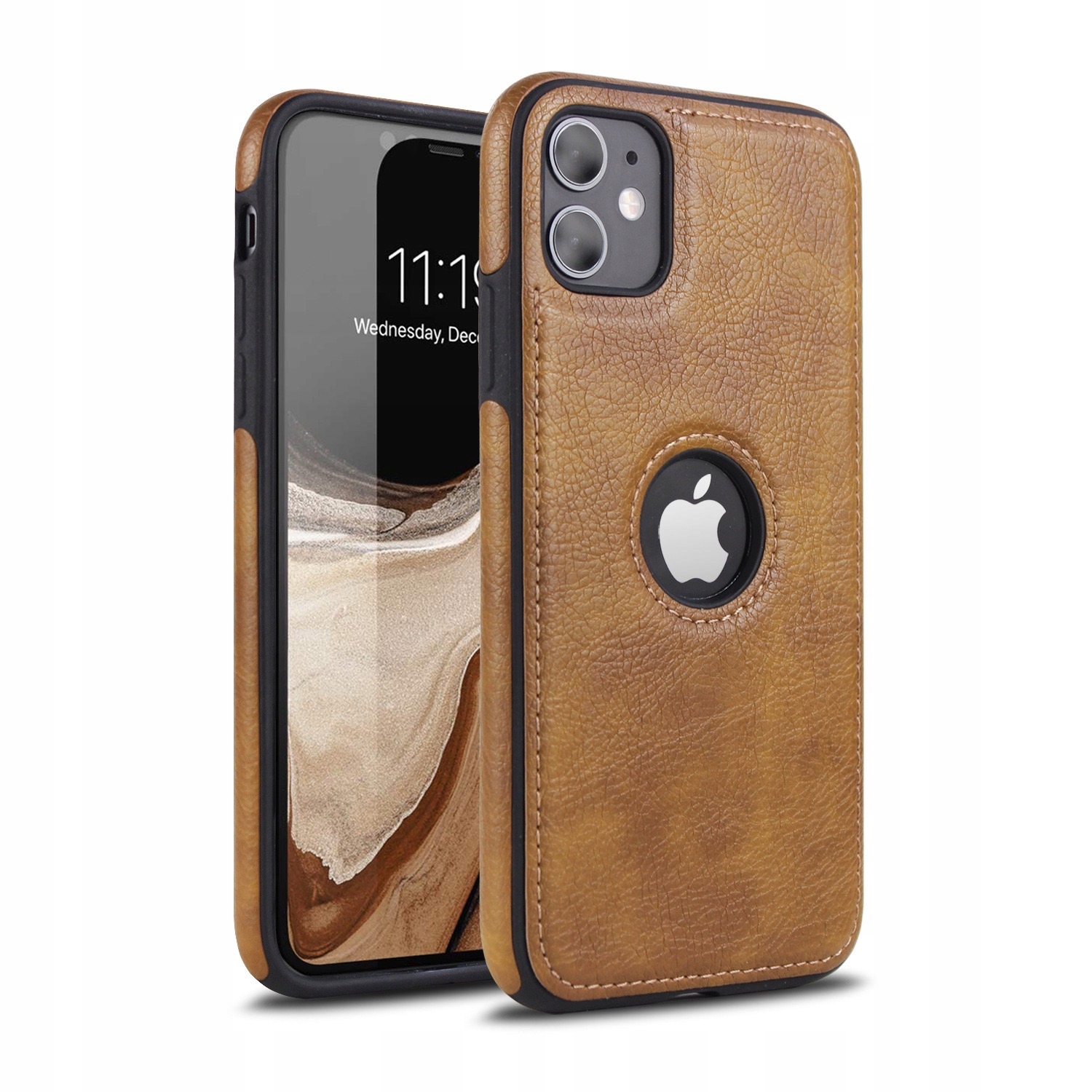 

Skórzane etui iPhone 12 mini case eko skóra