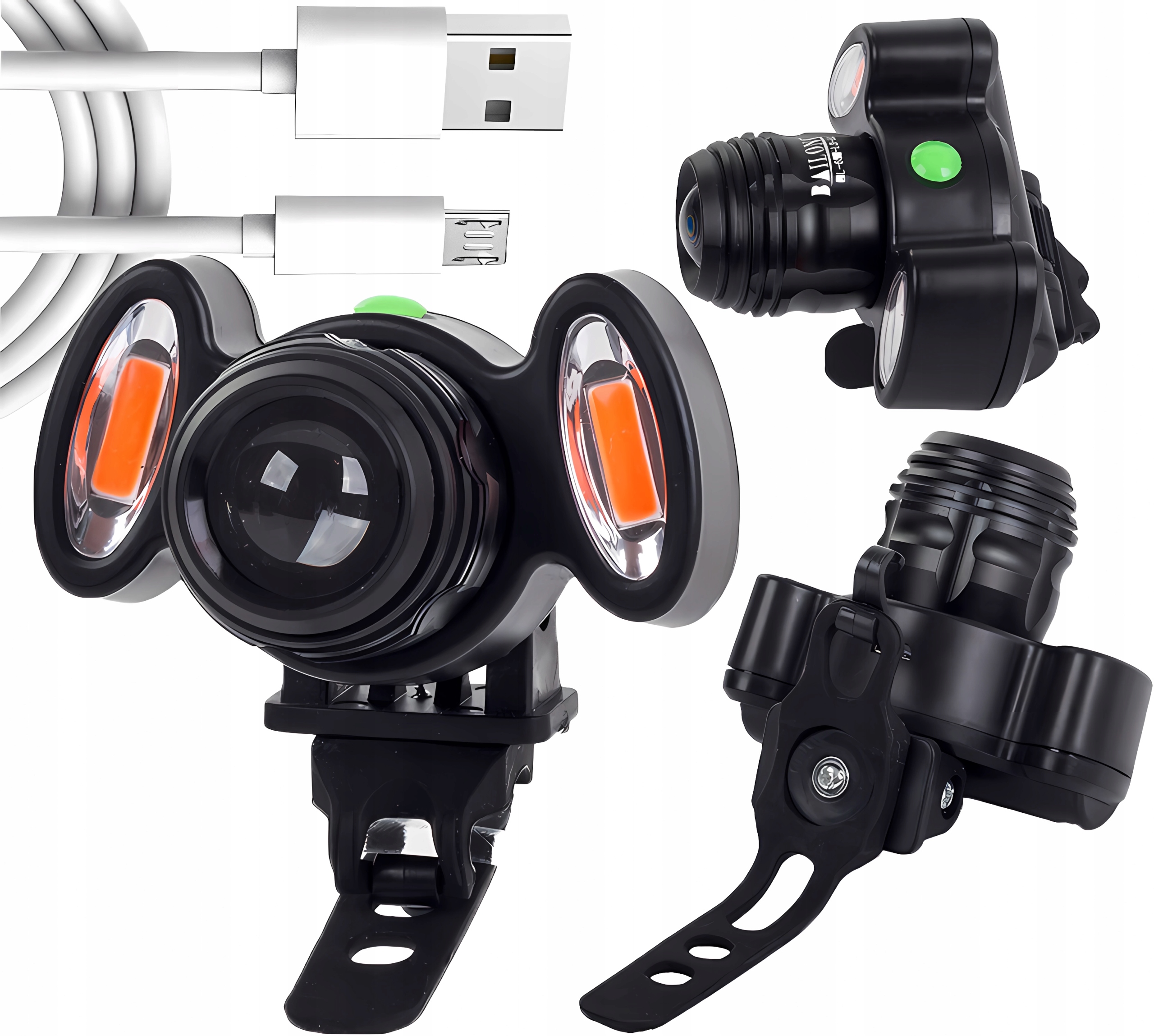 LAMPKA ROWEROWA LED OŚWIETLENIE ROWER PRZÓD SOCZEW Źródło światła dioda LED