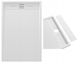 Sprchová Vanička Obdélníková Kompozitní 120 x 80 CM Bílá Viva