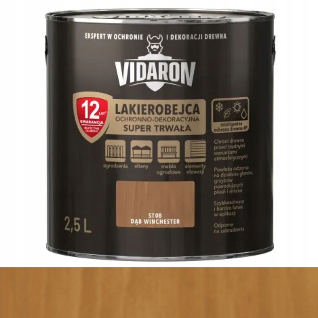 Vidaron lakierobejca trwała ST08 Dąb Winchester 2,5L