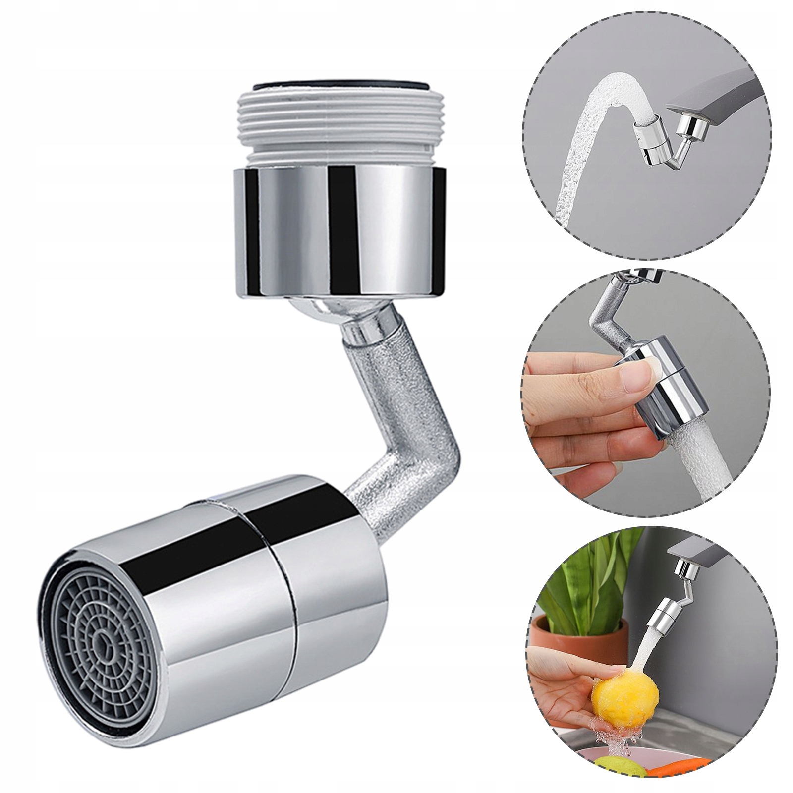 KRAN OBROTOWY PERLATOR 360° FILTREM DO BATERII