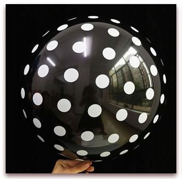 

Kula Balon czarny 45cm Folia w paski Ku-3