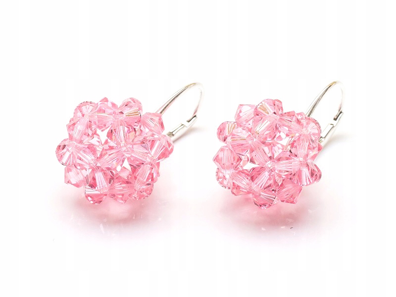 Stříbrné Náušnice 925 Kule 16 s kr. Swarovski Lr