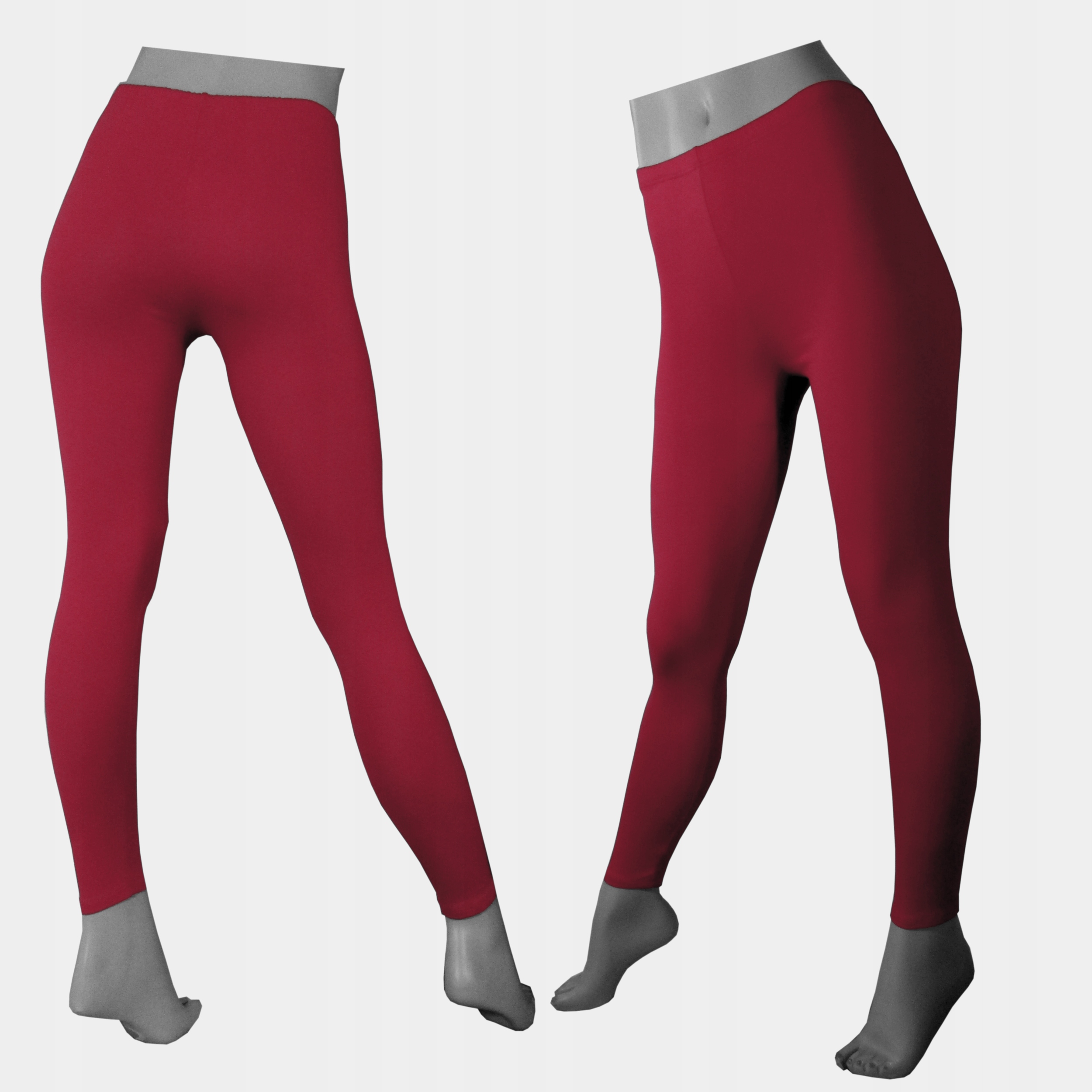 

Legginsy getry długie ciemny róż XXL bawełniane
