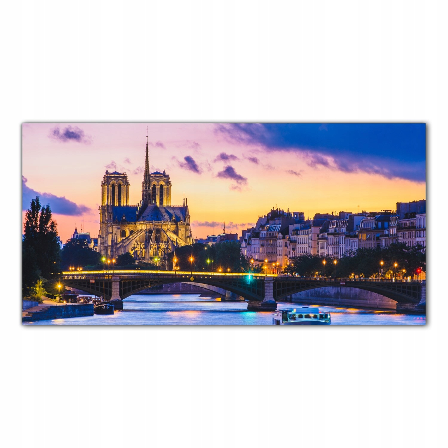 Notre Dame Katedra 120x60 Sklo lacobel do kuchyně