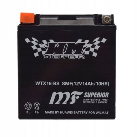 

Akumulator kwasowy YTX16-BS Wm Motor 12V AB00372B