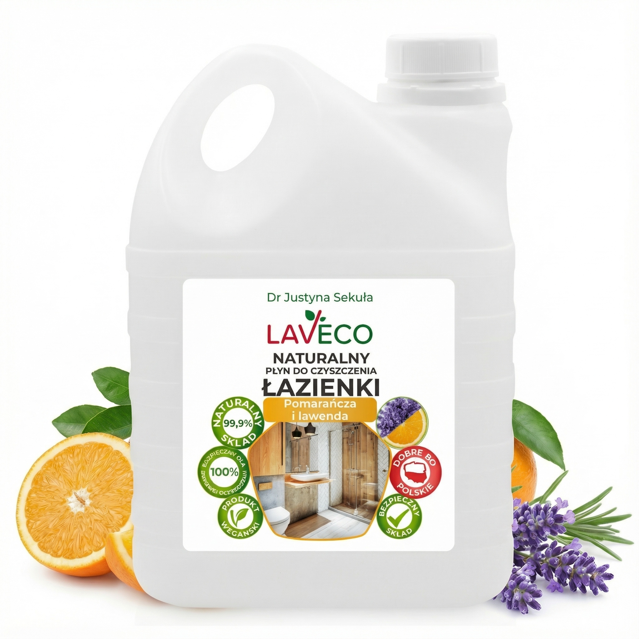 Levně Laveco Přírodní čisticí prostředek do koupelny – po