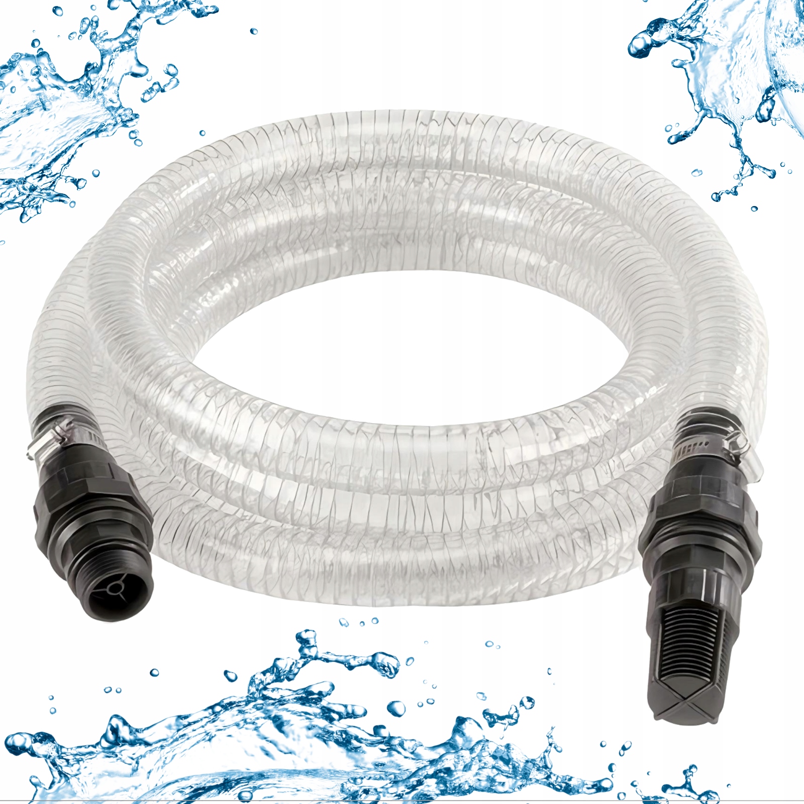 Sací Hadice Pro Hydroforové Čerpadlo Filtrační Koš 1" 8 m Stalco Zesílená