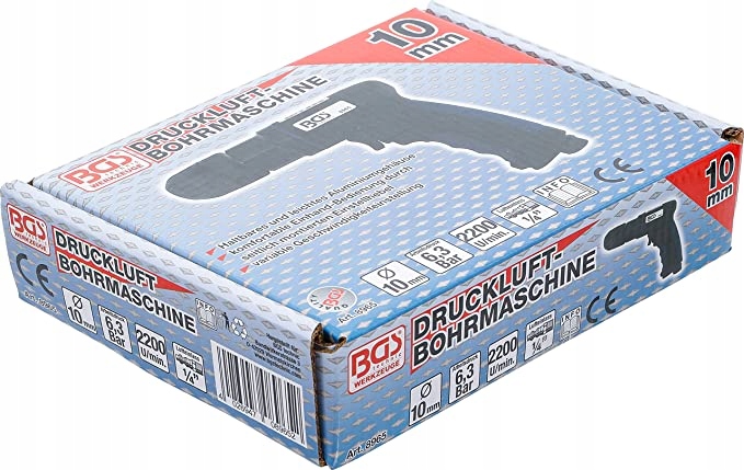 Pneumatická vŕtačka 10 mm 2200 ot/m