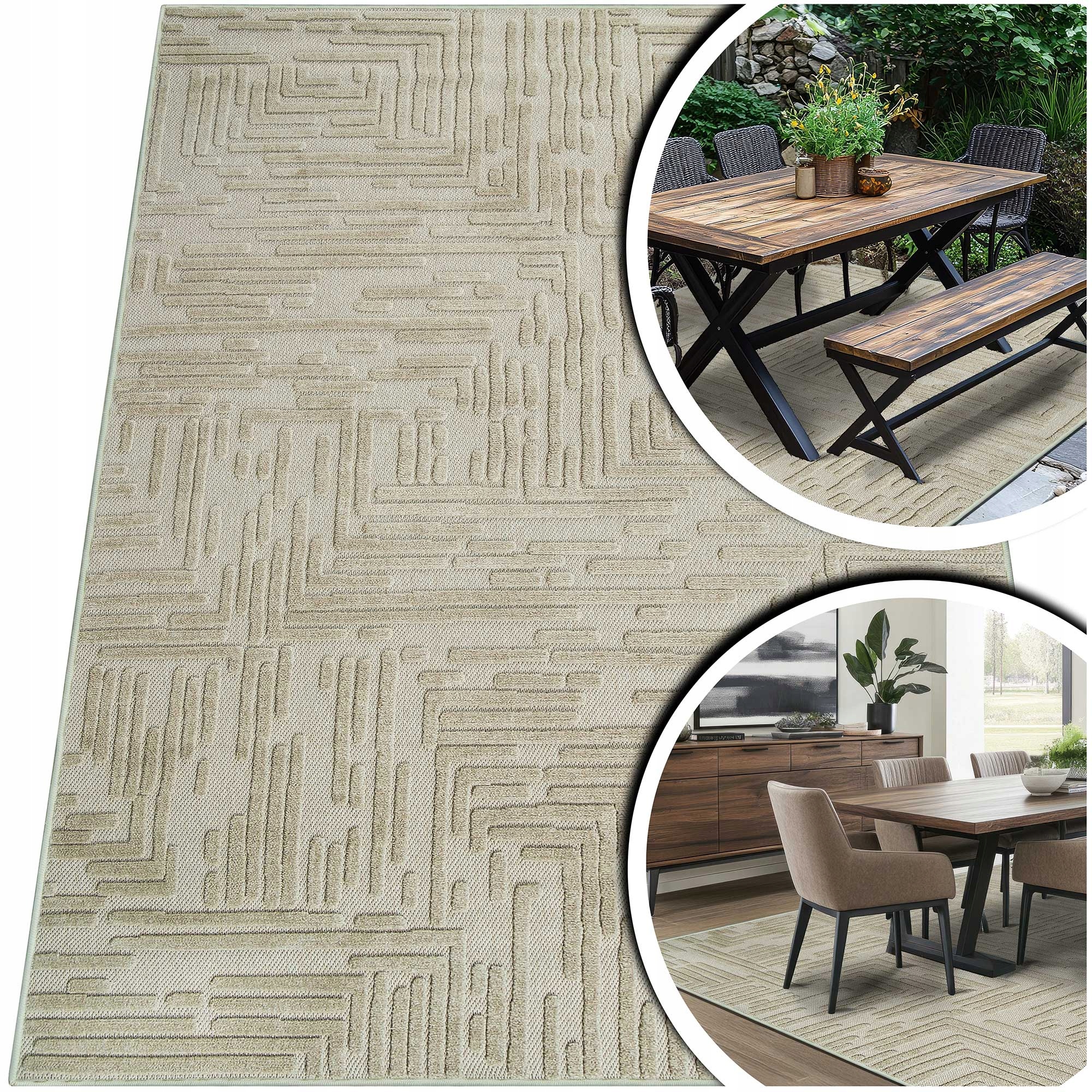 Béžový Koberec Do Obývacího Pokoje Koberec Do Ložnice Do Kuchyně Pokoje Medúza 120x170