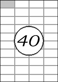 

Etykiety samoprzylepne 52,5x29,7mm 100ark A4 mat