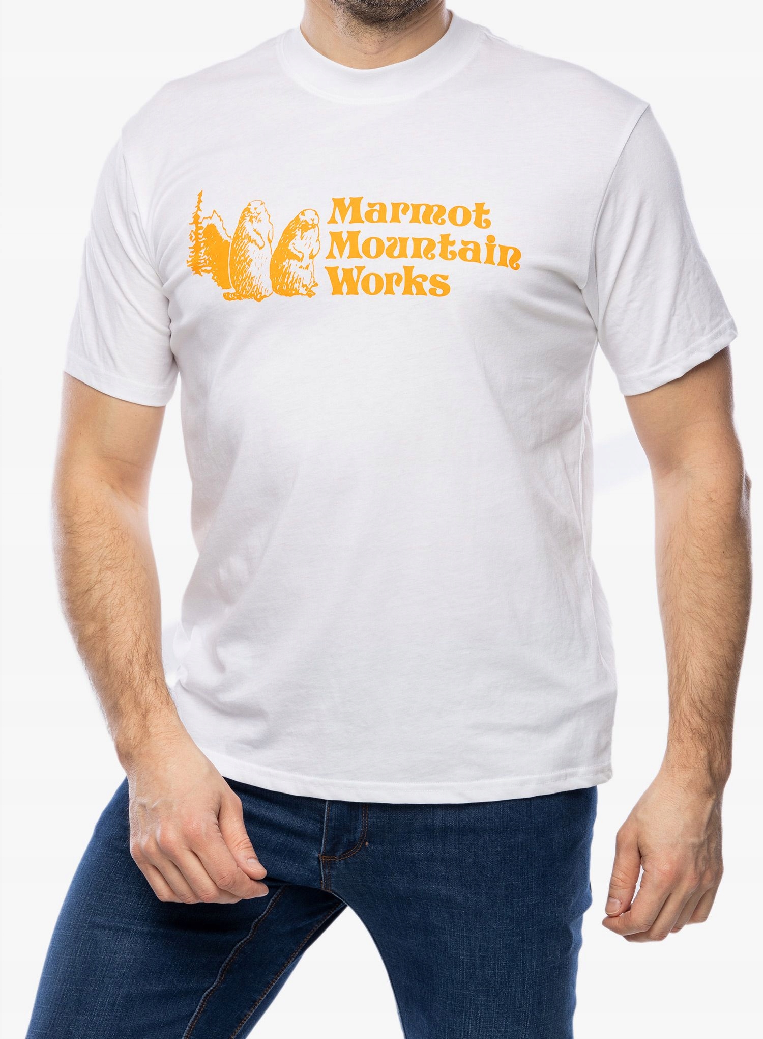 Tričko s potiskem Marmot Mmw Tee S/s bílá XL